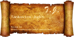 Tankovics Judit névjegykártya